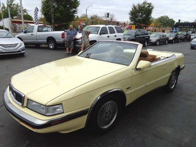 1989 Pale Yellow Chrysler TC Maserati Convertible