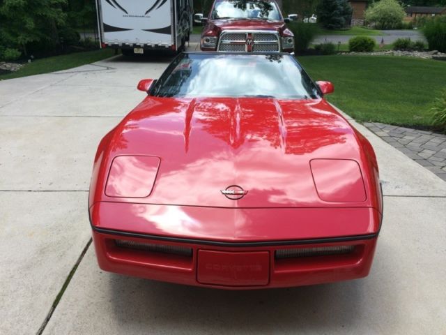 1989 Red Chevrolet Corvette Coupe