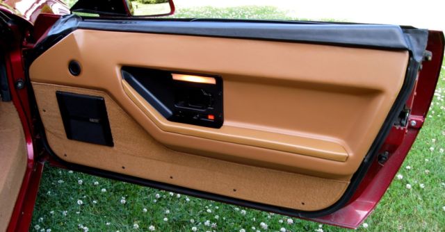 1989 Dark Red Metallic Chevrolet Corvette Convertible