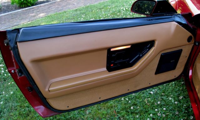 1989 Dark Red Metallic Chevrolet Corvette Convertible