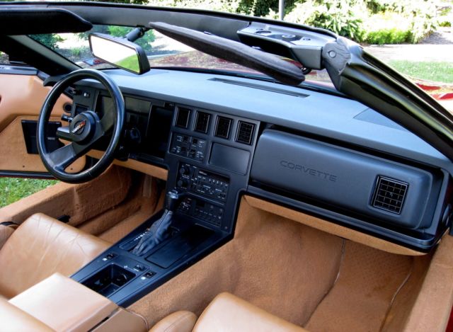 1989 Dark Red Metallic Chevrolet Corvette Convertible