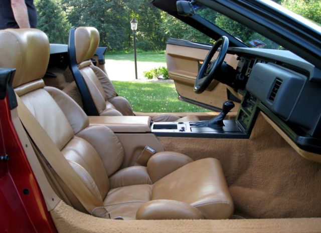 1989 Dark Red Metallic Chevrolet Corvette Convertible