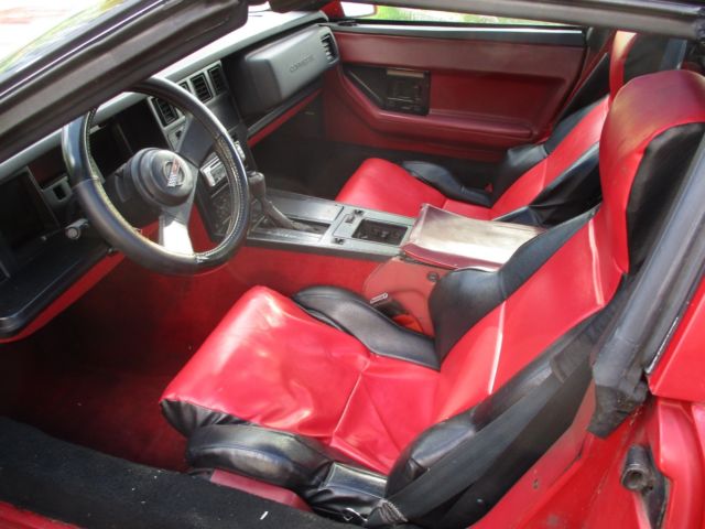 1989 Red Chevrolet Corvette