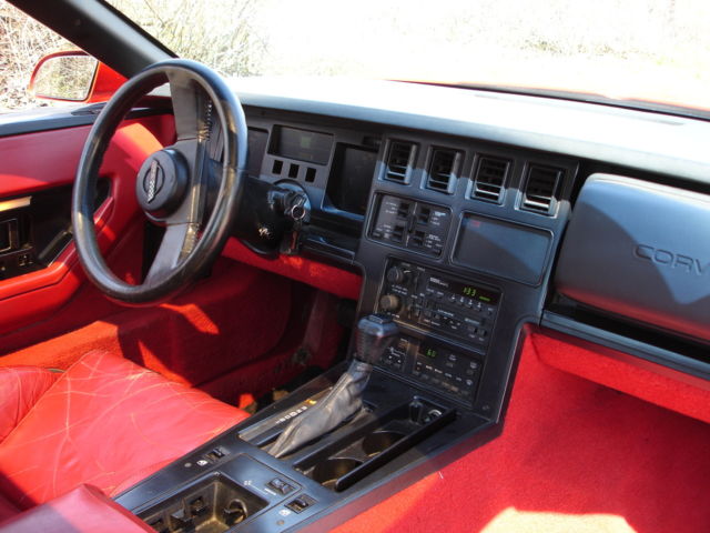 1989 Red Chevrolet Corvette Coupe