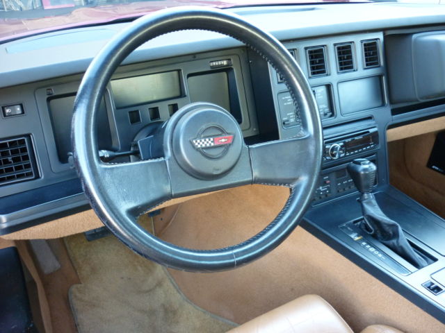 1989 DARK METALLIC RED Chevrolet Corvette Coupe