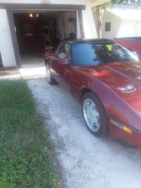 1989 Red Chevrolet Corvette Hatchback