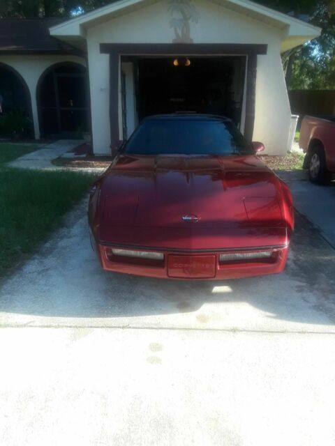 1989 Red Chevrolet Corvette Hatchback