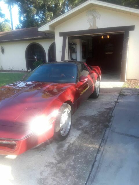 1989 Red Chevrolet Corvette Hatchback