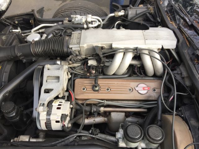 1989 Black Chevrolet Corvette Convertible