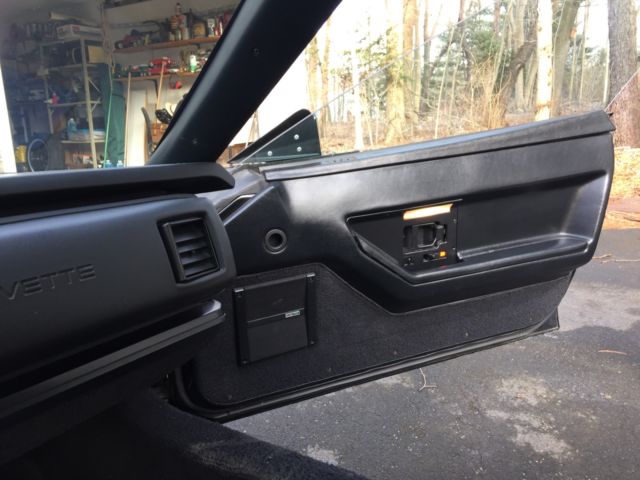 1989 Black Chevrolet Corvette Convertible