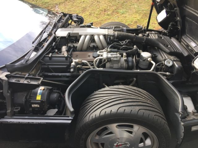 1989 Black Chevrolet Corvette Convertible