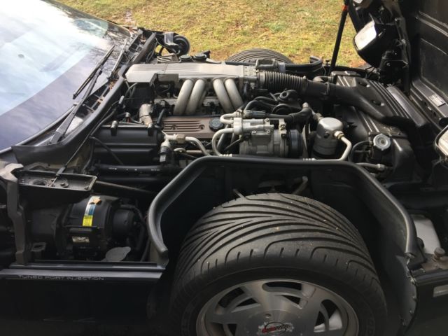 1989 Black Chevrolet Corvette Convertible