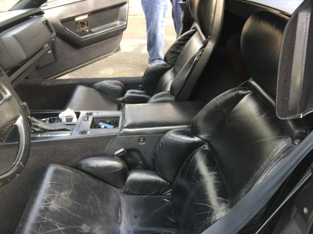 1989 Black Chevrolet Corvette Convertible
