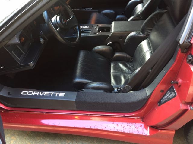 1989 Red Chevrolet Corvette