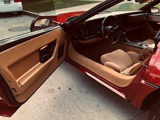 1989 Burgundy Chevrolet Corvette Coupe