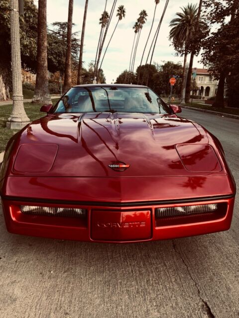 1989 Burgundy Chevrolet Corvette Coupe