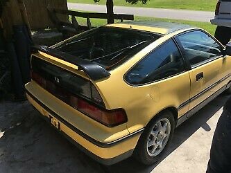 1989 Yellow Honda CRX Hatchback