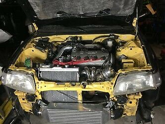 1989 Yellow Honda CRX Hatchback