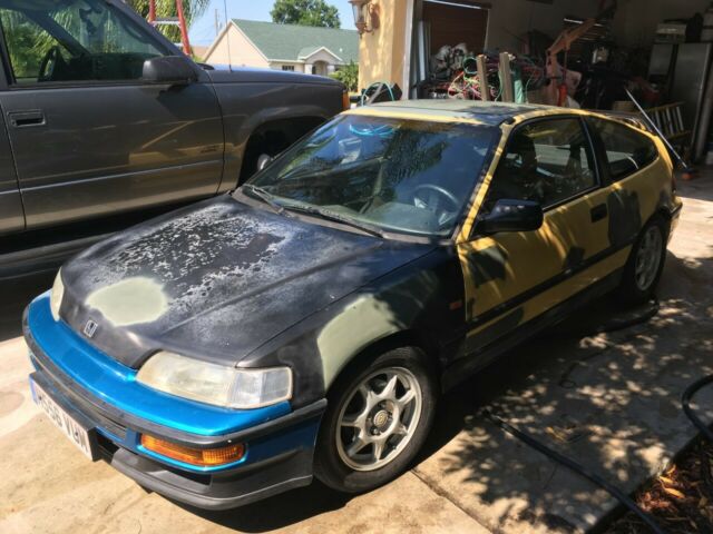 1989 Yellow Honda CRX Hatchback