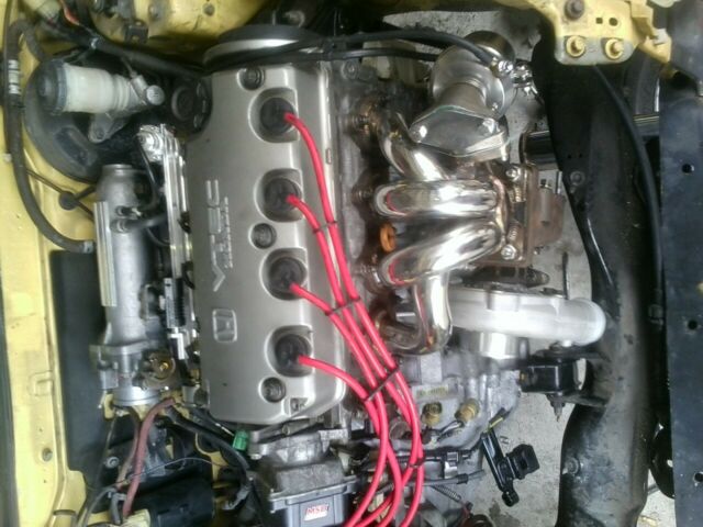 1989 Yellow Honda CRX Hatchback