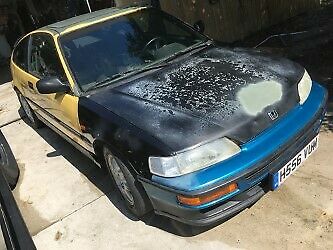 1989 Yellow Honda CRX Hatchback