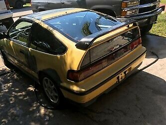 1989 Yellow Honda CRX Hatchback