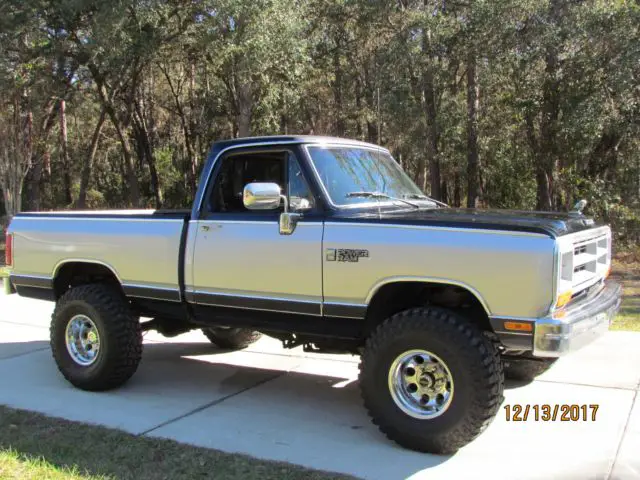 1989 Dodge D-150 4x4 Short Bed 4 Speed for sale: photos, technical ...