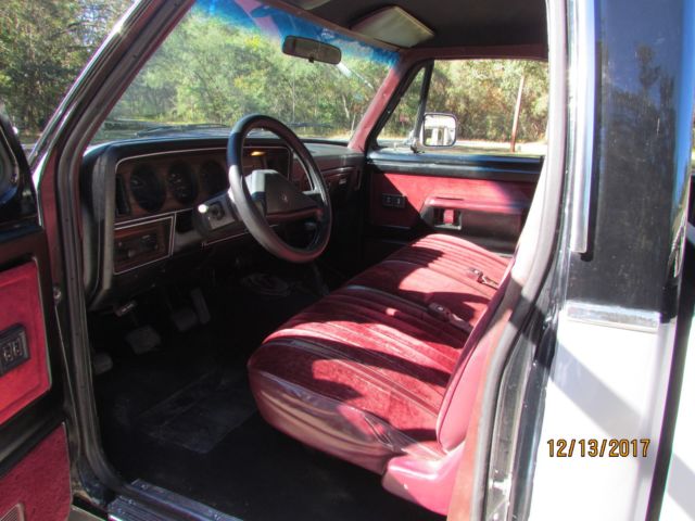 1989 black/silver Dodge Other Pickups Standard Cab Pickup