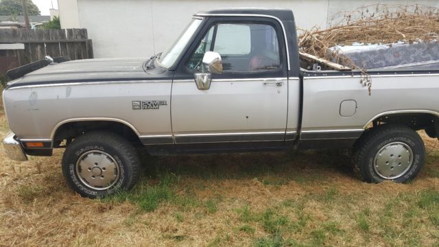 1989 Gray/black Dodge Ramcharger Coupe