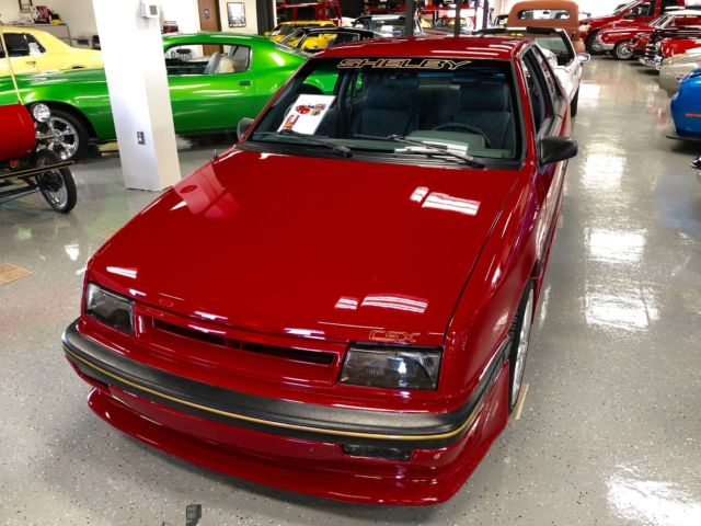 1989 RED Dodge Shadow Hatchback