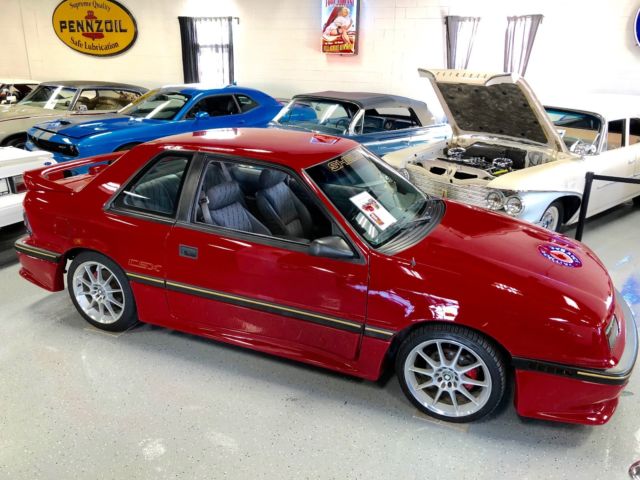 1989 RED Dodge Shadow Hatchback
