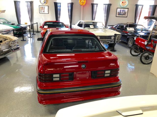 1989 RED Dodge Shadow Hatchback