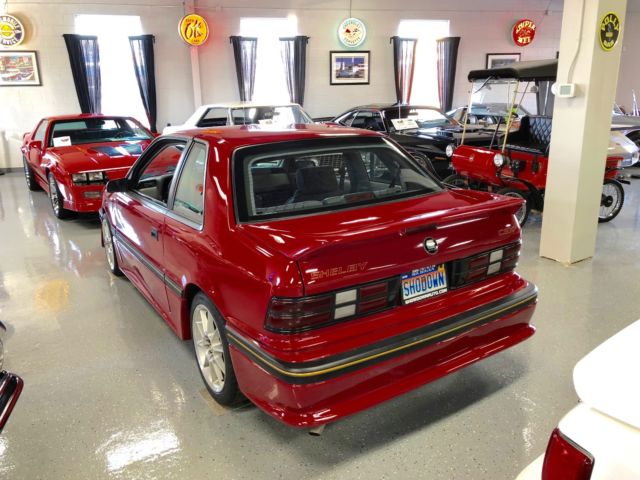 1989 RED Dodge Shadow Hatchback