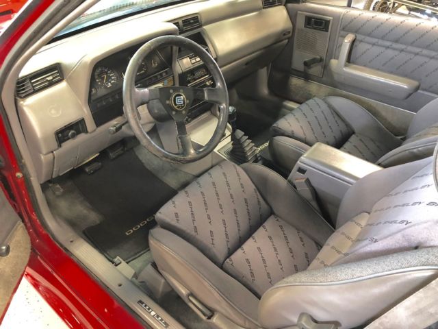 1989 RED Dodge Shadow Hatchback