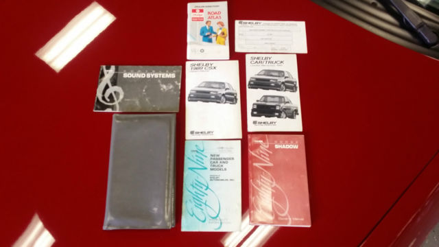 1989 RED Dodge Shadow Hatchback