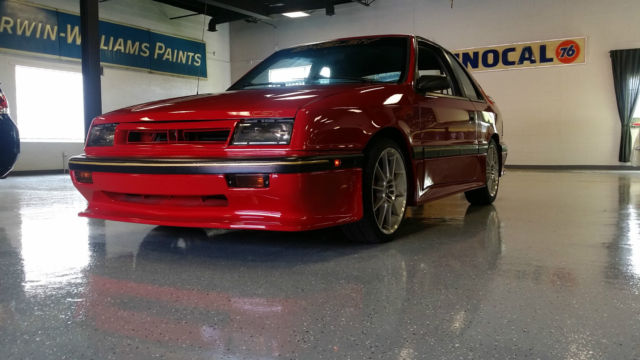 1989 RED Dodge Shadow Hatchback