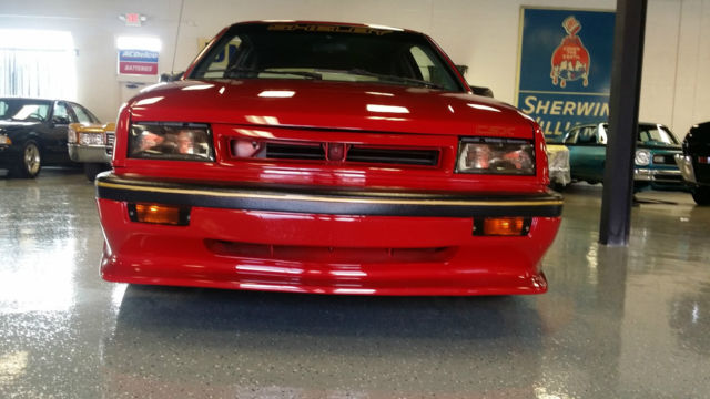1989 RED Dodge Shadow Hatchback