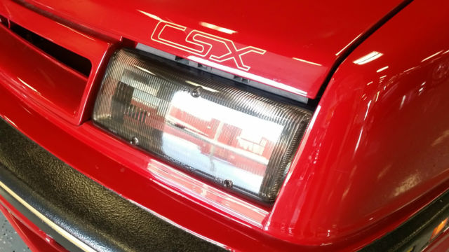 1989 RED Dodge Shadow Hatchback