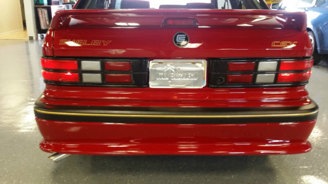 1989 RED Dodge Shadow Hatchback