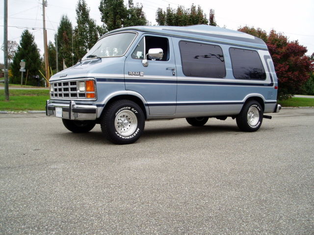 1989 Blue Dodge Ram Van Standard Passenger Van