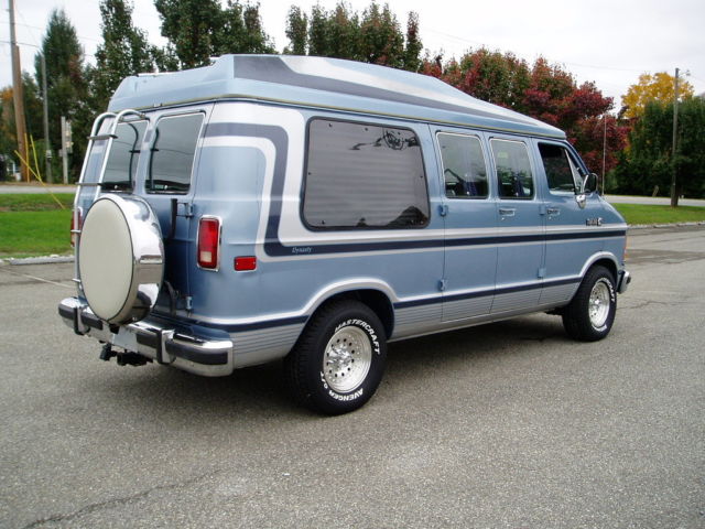 1989 Blue Dodge Ram Van Standard Passenger Van