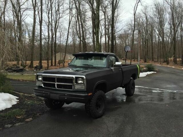 1989 Black Dodge Other Pickups Standard Cab Pickup