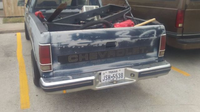 1989 Blue Chevrolet S-10 Extended Cab Pickup