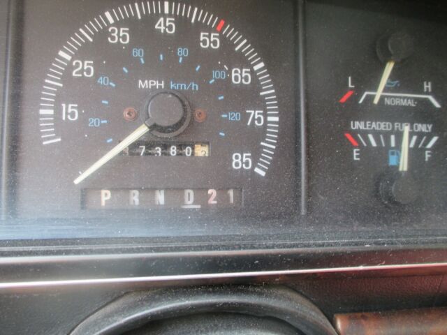 1989 Burgundy Ford F-250 Standard Cab Pickup