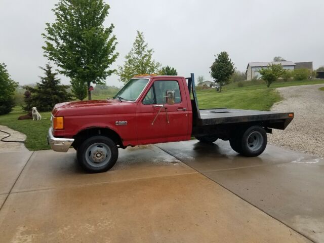 1989 Red Ford F-350