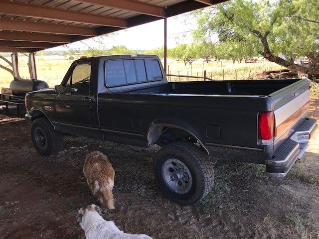1989 gray Ford F-350 Standard Cab Pickup