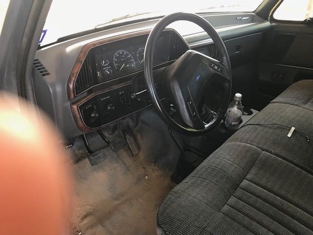 1989 gray Ford F-350 Standard Cab Pickup