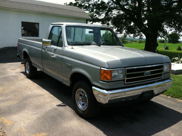 1989 Silver Ford F-150 Standard Cab Pickup