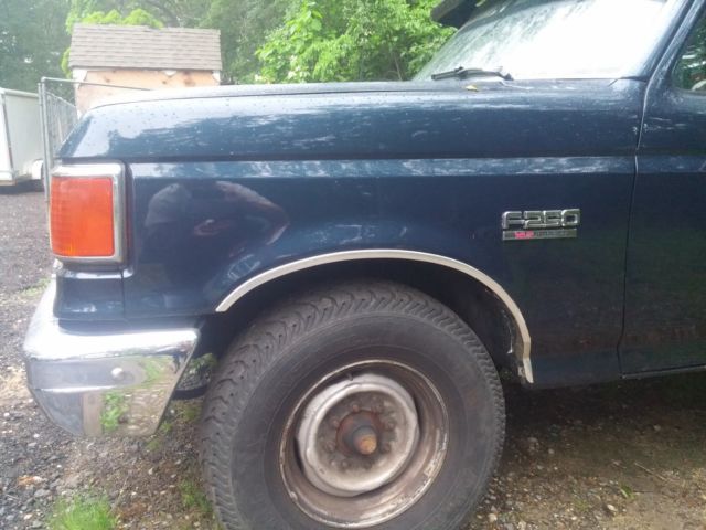 1989 Blue Ford F-250