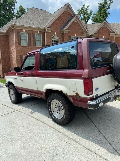 1989 Red Ford Bronco